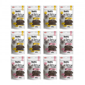 BULTI Jerky tyčinky MIX příchutí – pamlsek pro kočky – 12x60g