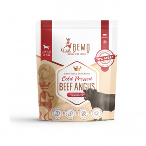 BEMO Cold Pressed Beef Angus Mono - suché krmivo pro psy - 3kg