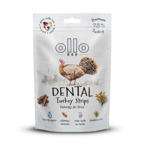 OLLO Air Dried Dental Turkey Strips - pamlsek pro psa - 80g