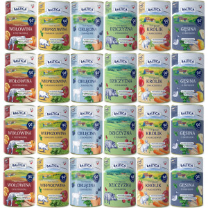 BALTICA Chutě regionů MIX příchutí - mokré krmivo pro psy - 24x400g
