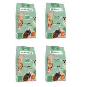 BOSCH Sanabelle Sensitive s jehněčím – suché krmivo pro kočky – 8 kg (4x2 kg)