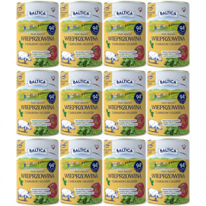 BALTICA Chutě regionů Mono Vepřové s jablkem - mokré krmivo pro psy - 12x400g