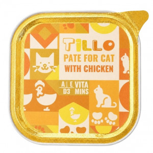 TILLO Pate Chicken - mokré krmivo pro kočky - 100g