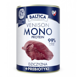 BALTICA Nutraceutic Mono Venison with prebiotics - vlhké krmivo pro psy - 400g