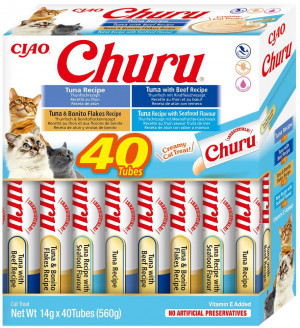 INABA Churu Variety box Tuna - pamlsek pro kočky - 40 x 14g