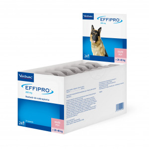 VIRBAC Effipro L (20-40 kg) - kapky proti blechám a klíšťatům pro psy – 24 ks