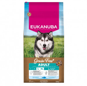 EUKANUBA Grain Free Adult Large Ocean Fish - suché krmivo pro psy - 12kg