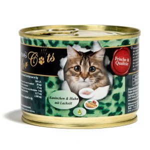 O’CANIS Rabbit and chicken with salmon oil - mokré krmivo pro kočky - 200g
