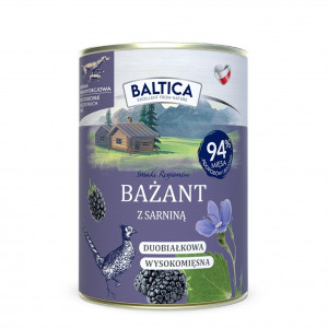 BALTICA Smaki regionów Pheasant with venison - vlhké krmivo pro psy - 400g