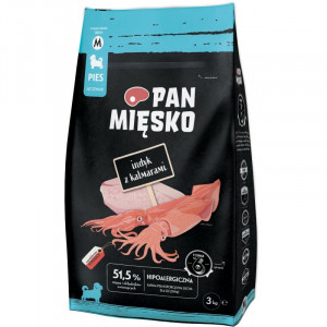 PAN MIĘSKO Puppy Turkey with calamari M - suché krmivo pro psy - 3kg