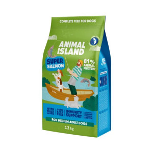 ANIMAL ISLAND Adult Medium Salmon - suché krmivo pro psy - 12kg