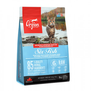 ORIJEN Six Fish Cat - suché krmivo pro kočky - 1,8kg