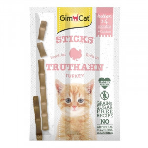 GIMCAT Sticks Kitten Turkey - pamlsek pro kočky - 3x3g