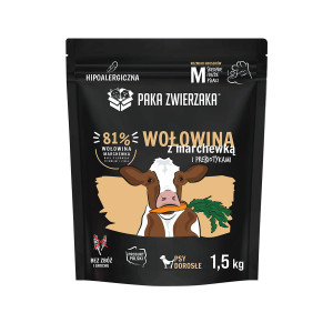 PAKA ZWIERZAKA Beef with carrots M - suché krmivo pro psy - 1,5kg