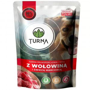 TURNA s hovězím – vlhké krmivo pro psa – 500g