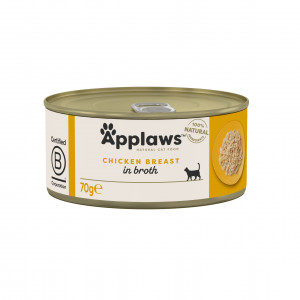 APPLAWS Chicken breast in broth - mokré krmivo pro kočky - 70g