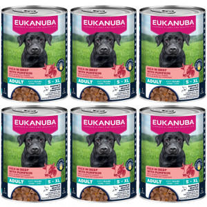 EUKANUBA Life Care Bohatá na hovězí a dýni - mokré krmivo pro psa - 6x400g