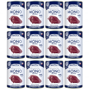 BALTICA Nutraceutic Mono Zvěřina s prebiotiky - mokré krmivo pro psa - 12x400g