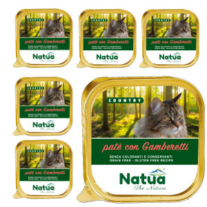 NATUA Country Krevety – mokré krmivo pro kočky – 6x100g