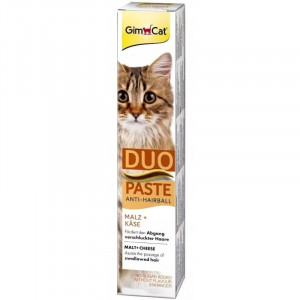 GIMCAT Duo Paste Anti-Hairball slad se sýrem – pamlsek pro kočku – 50g