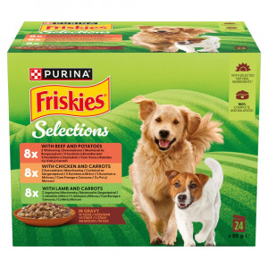 PURINA Friskies in sauce - vlhké krmivo pro psy - 24x85g