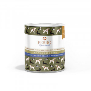 PERRO Gourmet Kangaroo with pumpkin - vlhké krmivo pro psy - 800g