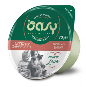 OASY More Love Tuna with shrimp - mokré krmivo pro kočky - 70g