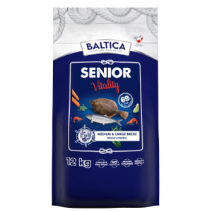 BALTICA Excellent Senior Vitality Baltic fish Medium and large breeds - suché krmivo pro psy - 12kg