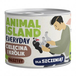 ANIMAL ISLAND Everyday Puppy Veal and rabbit - vlhké krmivo pro psy - 185g