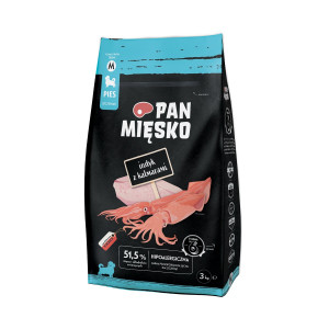 PAN MIĘSKO Puppy Turkey with calamari M - suché krmivo pro psy - 3kg