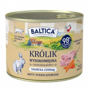 BALTICA Smaki regionów Rabbit - mokré krmivo pro kočky - 185g