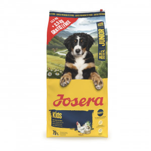 JOSERA Junior Kids Medium/Max Chicken - suché krmivo pro psy - 12,5kg + 2,5kg