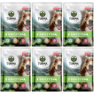 TURNA se zvěřinou – mokré krmivo pro psy – 6x100g