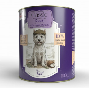 SYTA MICHA Classic Mono Duck with coconut - mokré krmivo pro psy - 800g