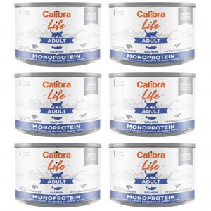 CALIBRA Cat Life Adult Salmon - mokré krmivo pro kočky - 6x200g