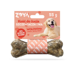 ZOYA Chewing bone Puppy Beef - pamlsek pro psa - 55g