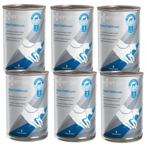 TROVET Unique Protein UPL s jehněčím masem – mokré krmivo pro psy a kočky – 6×400 g