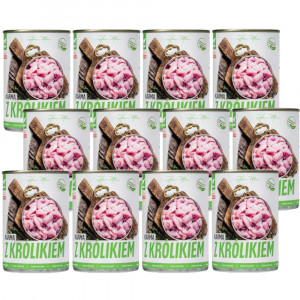 TUF TUF Kaninchenfutter - Nassfutter für Hunde - 12x400g