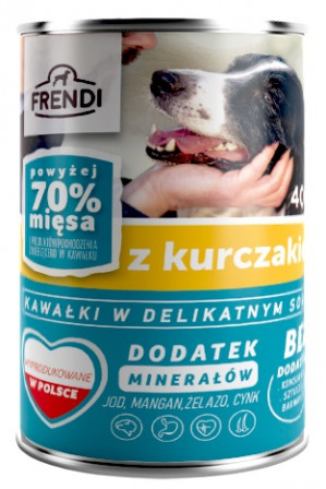 FRENDI with Chicken chunks in delicate sauce - mokré krmivo pro psy - 400g