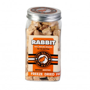 KIWI WALKER Freeze-dried treats Rabbit - pochoutka pro psa a kočku - 75g