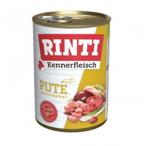 RINTI Kennerfleisch Turkey - vlhké krmivo pro psy - 400g