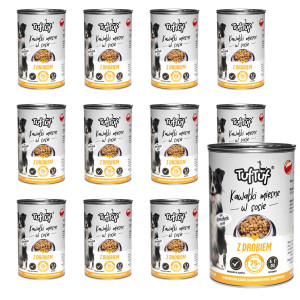 TUF TUF Meaty chunks with poultry - vlhké krmivo pro psy - 12x1250g