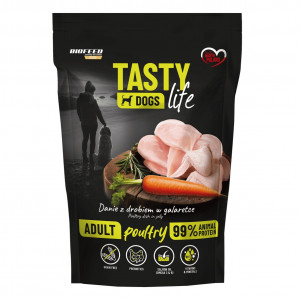 BIOFEED Tasty Dogs Life Poultry - vlhké krmivo pro psy - 500g
