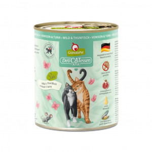 GRANATAPET DeliCATessen Venison and tuna - mokré krmivo pro kočky - 800g