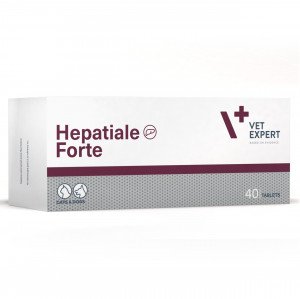 VETEXPERT Hepatiale Forte - doplňky stravy pro psy a kočky - 40 tablet