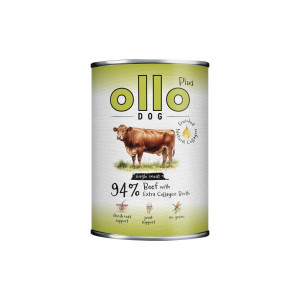 OLLO Plus Collagen Mono Beef - vlhké krmivo pro psy - 800g