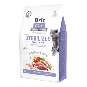 BRIT Care Sterilized Weight Control - suché krmivo pro kočky - 7 kg 