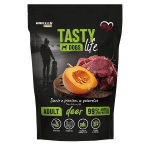 BIOFEED Tasty Dogs Life Deer - vlhké krmivo pro psy - 150g