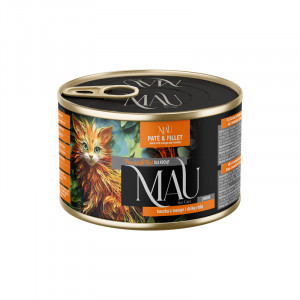 MAU Pate and Fillet Junior Duck with mango and rosehip - mokré krmivo pro kočky - 185g