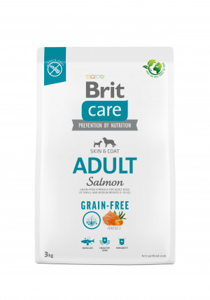 Suché krmivo pro dospělé psy - BRIT Care Grain-free Adult Salmon - 3 kg